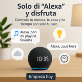 Parlante Inteligente Alexa con reloj