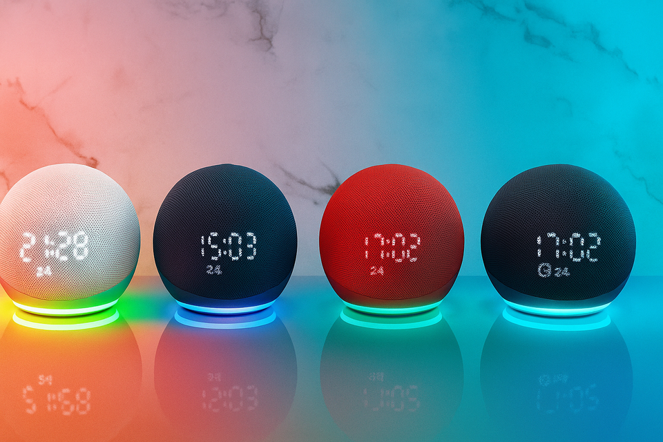 PARLANTE ALEXA CON RELOJ 5TA GEN