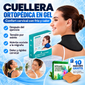 CUELLERA ORTOPÉDICA DE GEL + SET DE PARCHES GRATIS