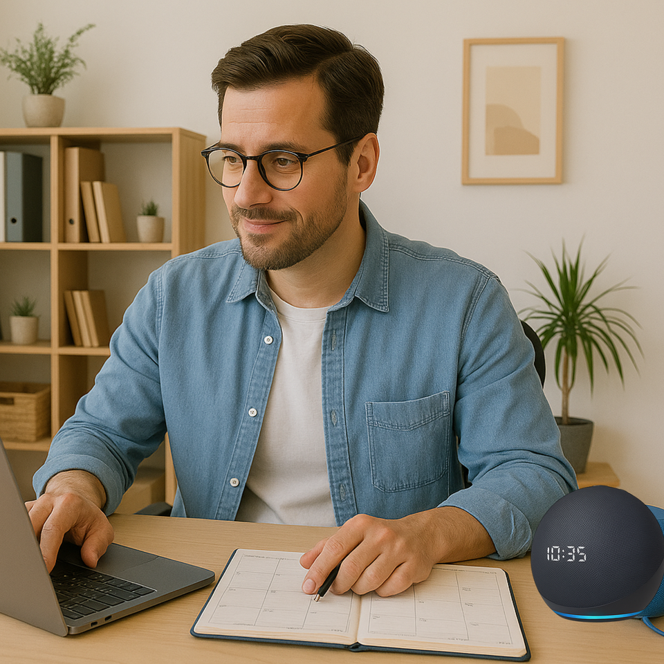 PARLANTE ALEXA CON RELOJ 5TA GEN