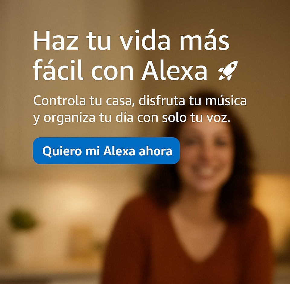 Parlante Inteligente Alexa con reloj