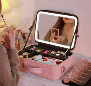 Maleta LED con maquillaje Premium