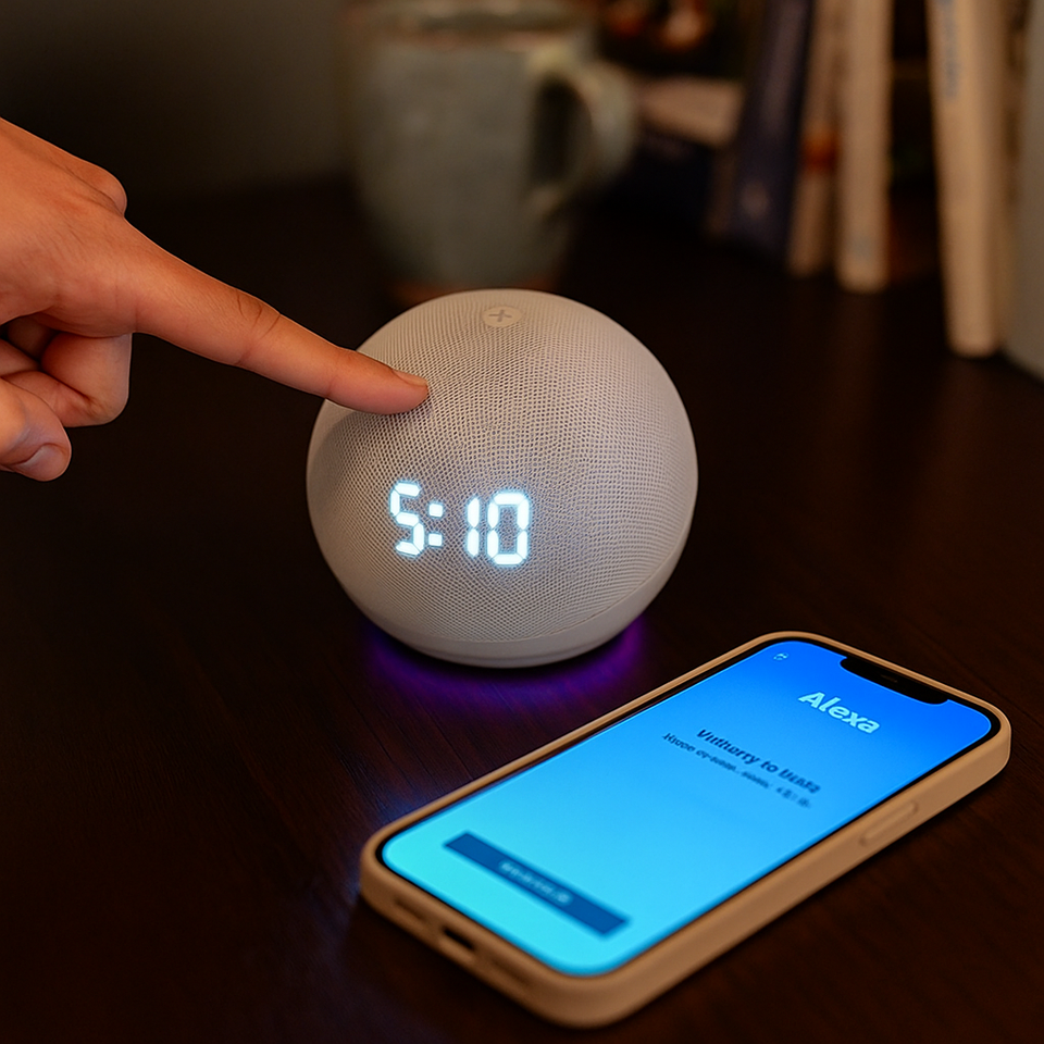 PARLANTE ALEXA CON RELOJ 5TA GEN